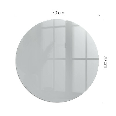 Glass fire hearth round Color Light gray