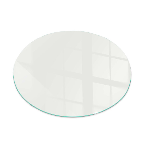 Glass hearth for stove round Color Ivory