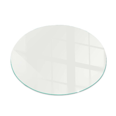 Glass hearth for stove round Color Ivory