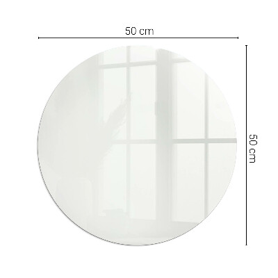 Glass hearth for stove round Color Ivory