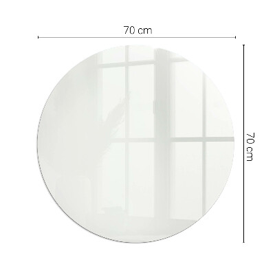 Glass hearth for stove round Color Ivory