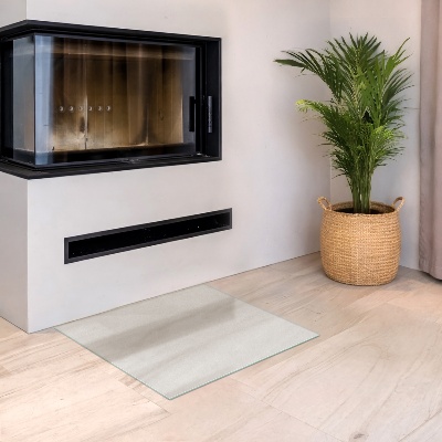 Glass hearth Rectangular semi-transparent