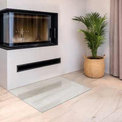 Glass hearth rectangular and semi-transparent