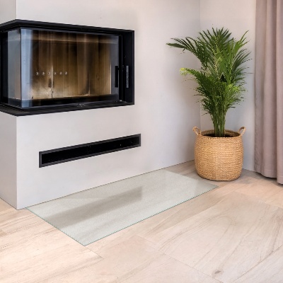 Glass hearth Rectangular semi-transparent