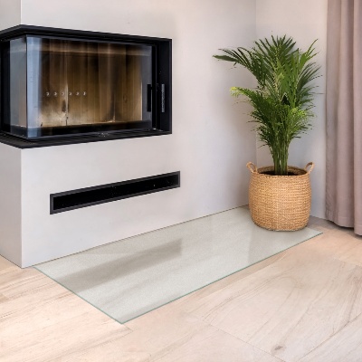 Glass hearth Rectangular semi-transparent