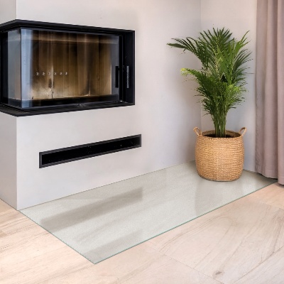 Glass hearth Rectangular semi-transparent