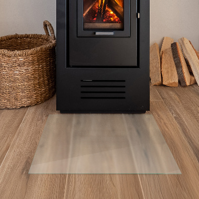 Glass hearth Rectangular semi-transparent