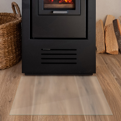 Glass hearth Rectangular semi-transparent