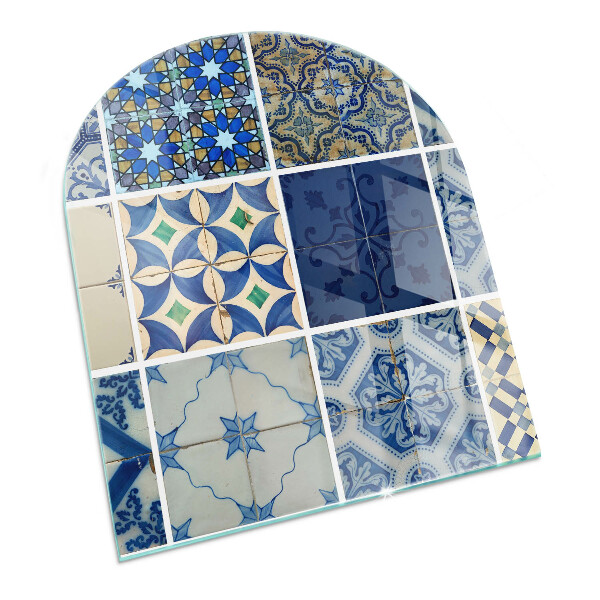 Glass fire hearth semi-oval Ceramic Tile Patterns