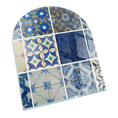 Glass fire hearth semi-oval Ceramic Tile Patterns
