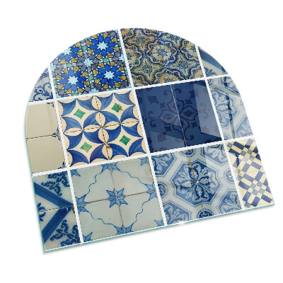 Glass fire hearth semi-oval Ceramic Tile Patterns