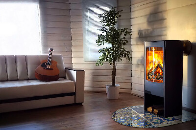 Glass fire hearth semi-oval Ceramic Tile Patterns
