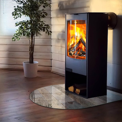 Glass hearth semi-oval Boards in different shades