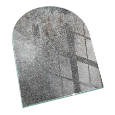 Glass hearth semi-oval Raw Surface Texture