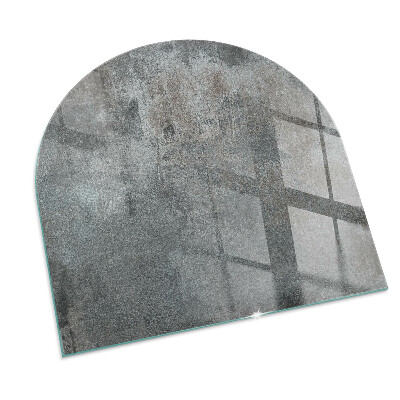 Glass hearth semi-oval Raw Surface Texture