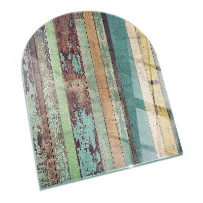 Glass hearth semi-oval Boards in different shades
