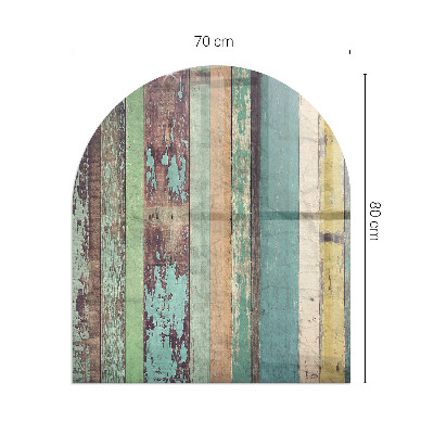 Glass hearth semi-oval Boards in different shades
