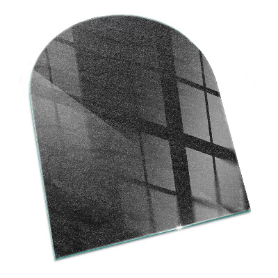 Glass hearth semi-oval Stone surface texture