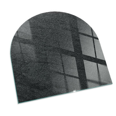 Glass hearth semi-oval Stone surface texture