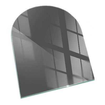 Glass hearth semi-oval Color Gray-brown