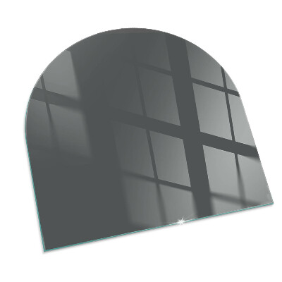 Glass hearth semi-oval Color Gray-brown