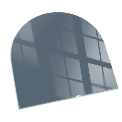 Glass hearth semi-oval Color Dark Blue