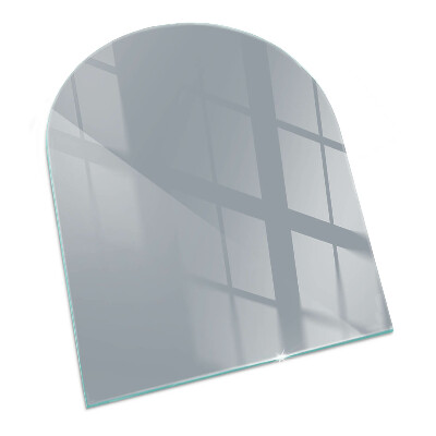 Glass hearth semi-oval Color Gray