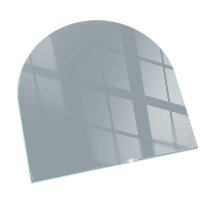 Glass hearth semi-oval Color Gray