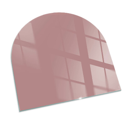 Glass hearth semi-oval Color Pink