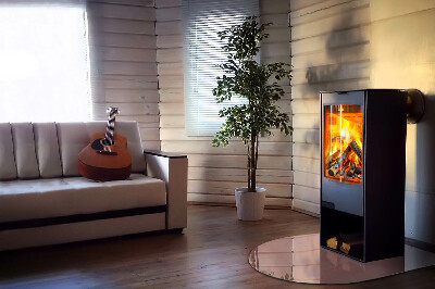 Glass hearth semi-oval Color Pink