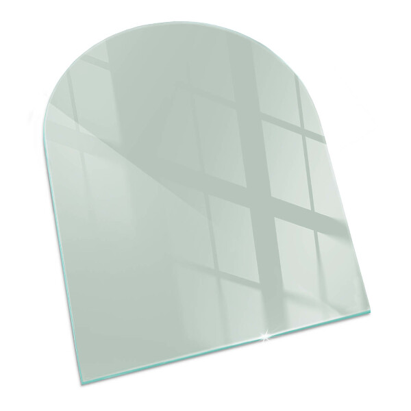 Glass hearth semi-oval Color Light Green