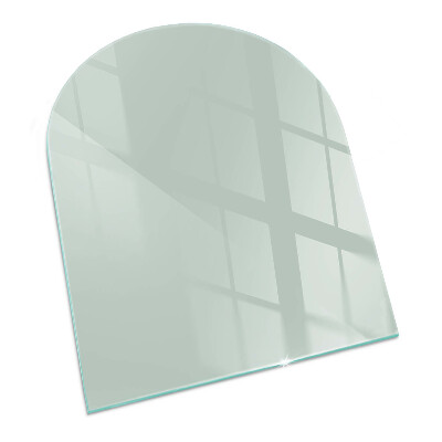 Glass hearth semi-oval Color Light Green