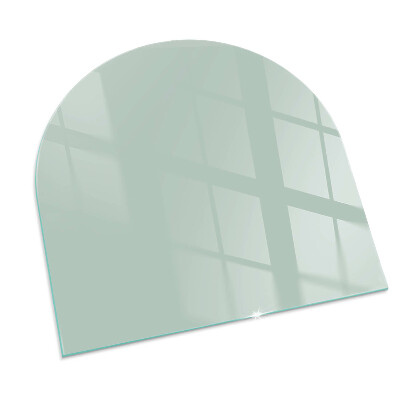 Glass hearth semi-oval Color Light Green