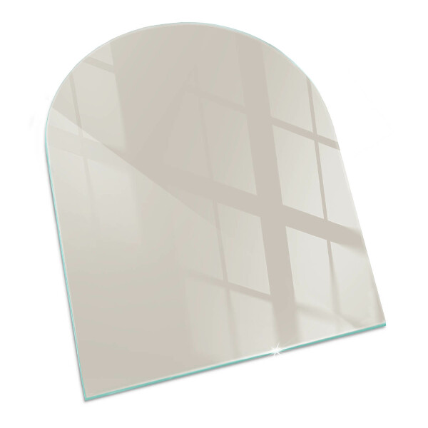 Glass hearth semi-oval Color Light Cream