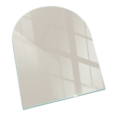 Glass hearth semi-oval Color Light Cream