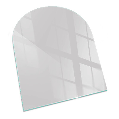 Glass fire hearth semi-oval Color Gray