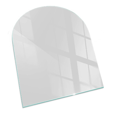 Glass fire hearth semi-oval Color Gray