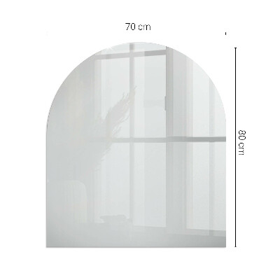 Glass fire hearth semi-oval Color Gray