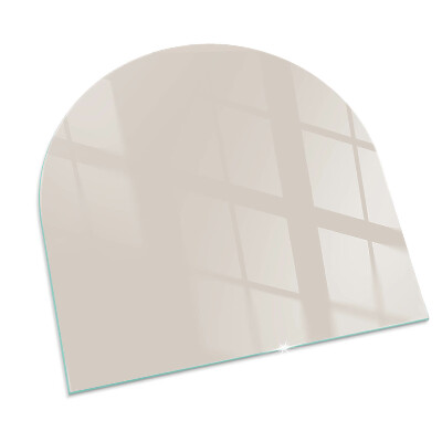 Glass hearth semi-oval Color Pale Pink