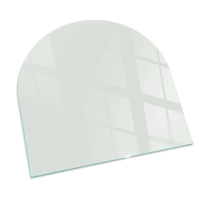 Glass fire hearth semi-oval Color Gray