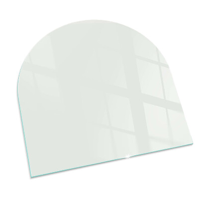 Glass hearth semi-oval Color Ivory