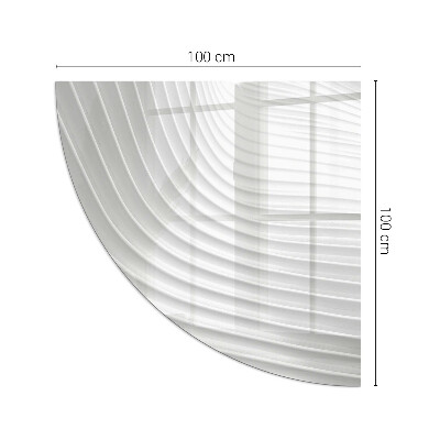 Glass hearth for log burner quarter Waves of delicate lines
