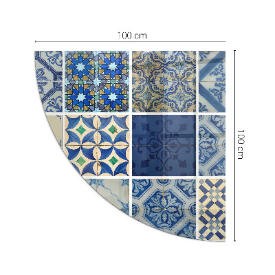 Glass hearth plate quarter Ceramic Tile Patterns