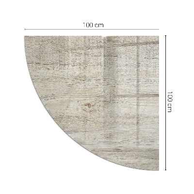 Glass hearth for log burner quarter Light wood texture