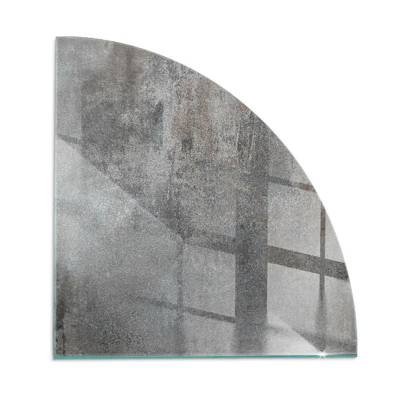 Glass hearth for log burner quarter Raw Surface Texture