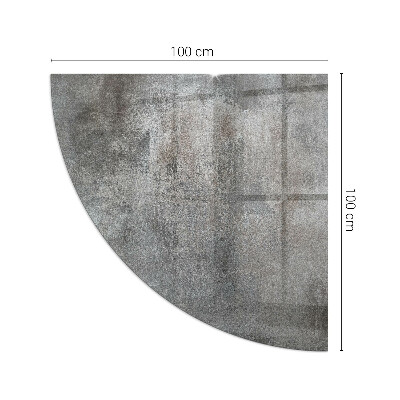 Glass hearth for log burner quarter Raw Surface Texture
