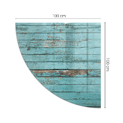 Glass hearth for log burner quarter Rustic style boards