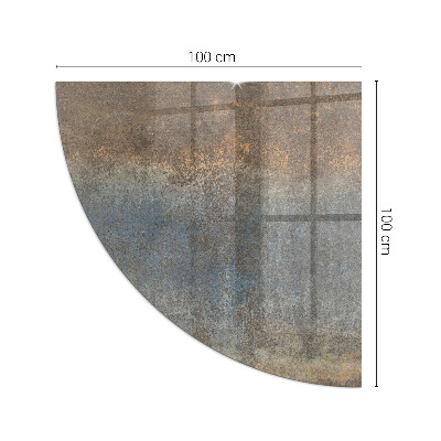 Glass hearth plate quarter Abstract texture pattern