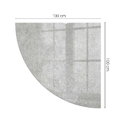 Glass hearth for log burner quarter Raw concrete texture