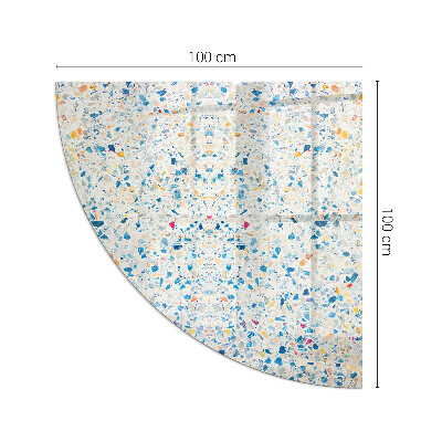 Glass hearth plate quarter Abstract texture pattern